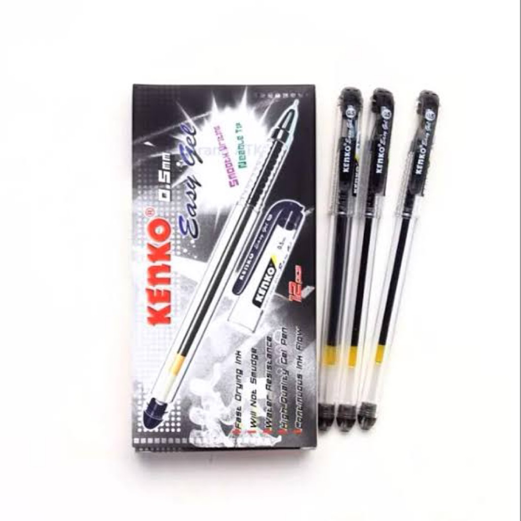 

(PAK) Pulpen Kenko Easy Gel Kenko 0.5mm / Bolpen Gel Kenko