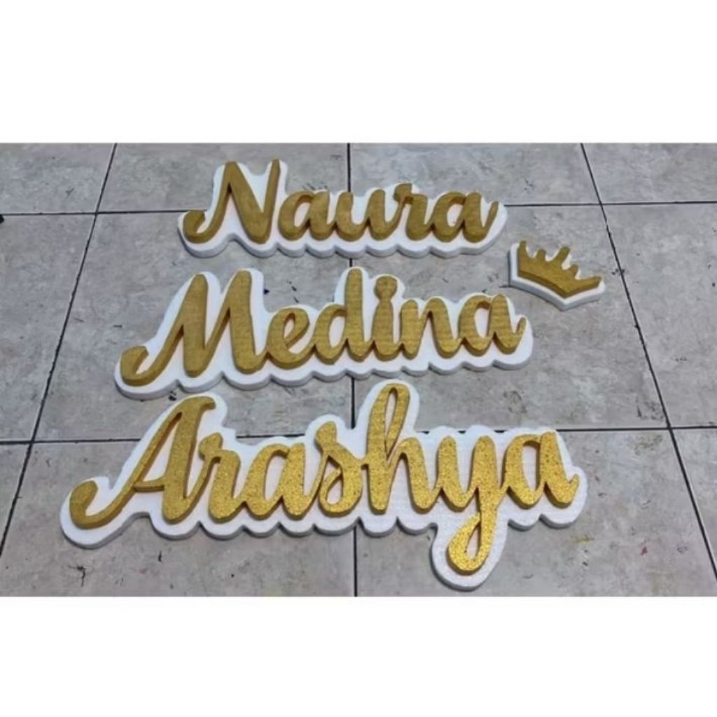 Huruf gabus/Styrofoam custom