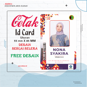 

Cetak id card dengan desain sendiri atau di desainkan