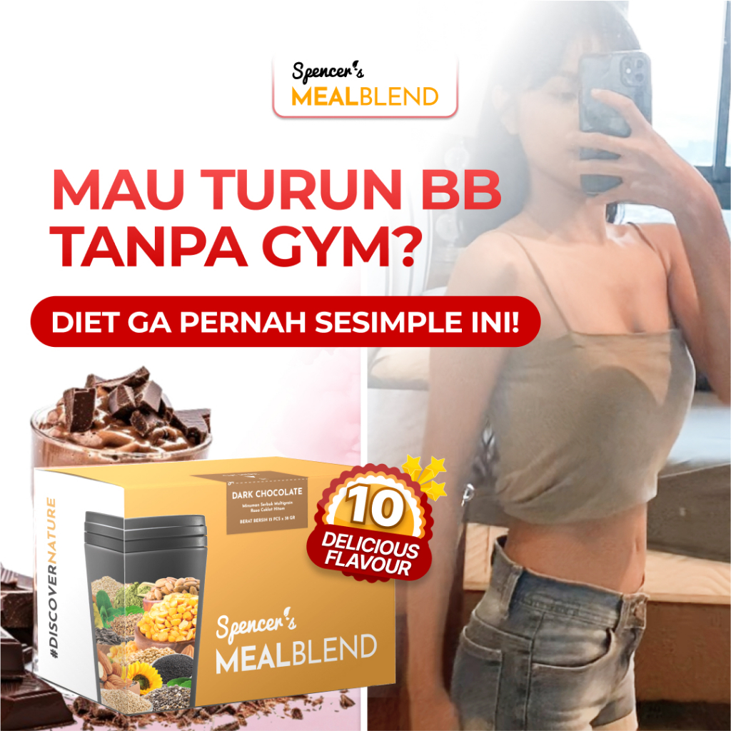 

Spencer's MealBlend - Makanan Pengganti Tinggi Nutrisi Diet Defisit Kalori Tanpa Gula