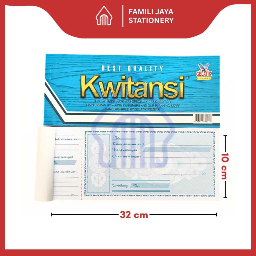 

GELATIK KEMBAR Buku Kwitansi / Kuitansi Besar 70 Lembar
