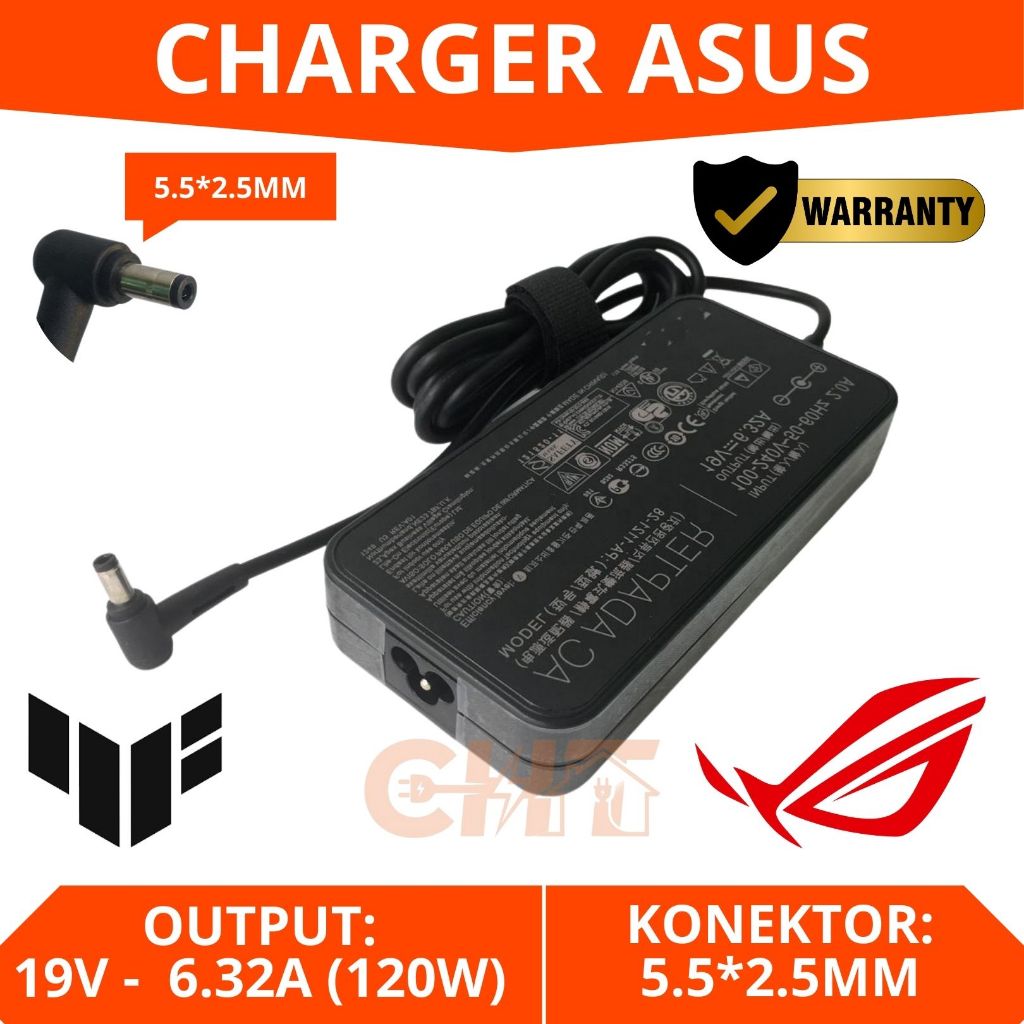 Charger Laptop Asus G50 G51 G53 G55 G60 G70 G71 G72 G73 G75 GL551JM G551VW GL552JX GL552VW DC Konekt