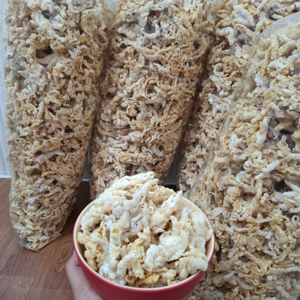 

Cemilan Snack keripik Ceker Ayam tanpa tulang khas Solo Raya 500 gr