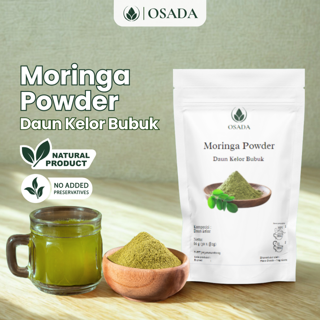 

OSADA Moringa Powder | Daun Kelor Bubuk 210g