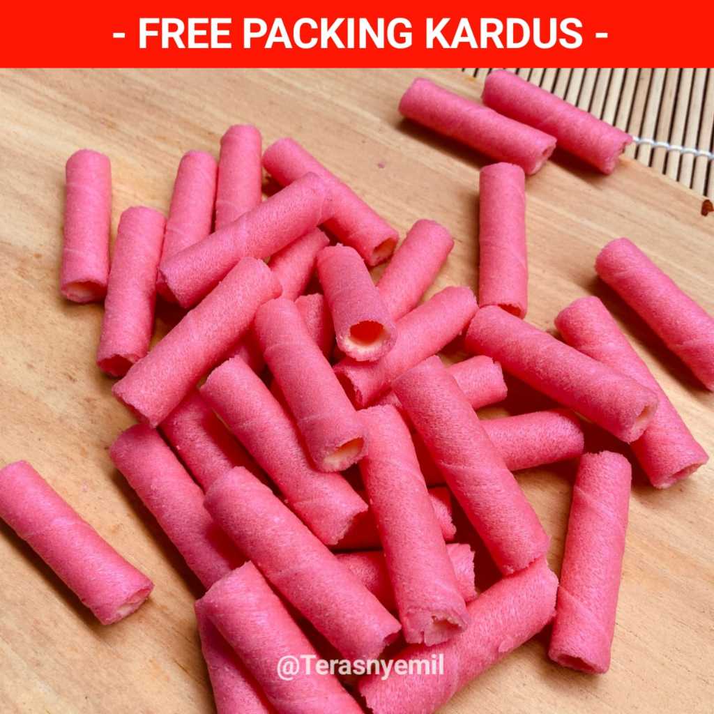 

Astor Strawberry 125 Gram Snack Kiloan Wafer roll cemilan camilan manis pedas asin gurih