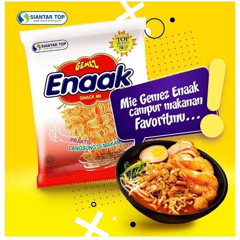 

Mie Gemezz Enaak Per Pack (Isi 20) Bisa Langsung Di Makan 1 Renceng Snack Grosir