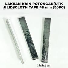 

LAKBAN POTONG HITAM ISI 1 PACK LAKBAN KERTAS UNTUK JILID