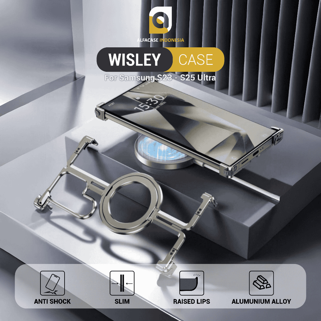 Case Samsung Galaxy S23 S24 S25 Ultra - Wisley Case - Casing Samsung Galaxy S Series