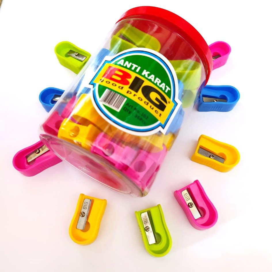 

[80GR] 4PCS BIG RAUTAN PENSIL / SERUTAN PENSIL MERK BIG / PENSIL SHARPENER OVAL