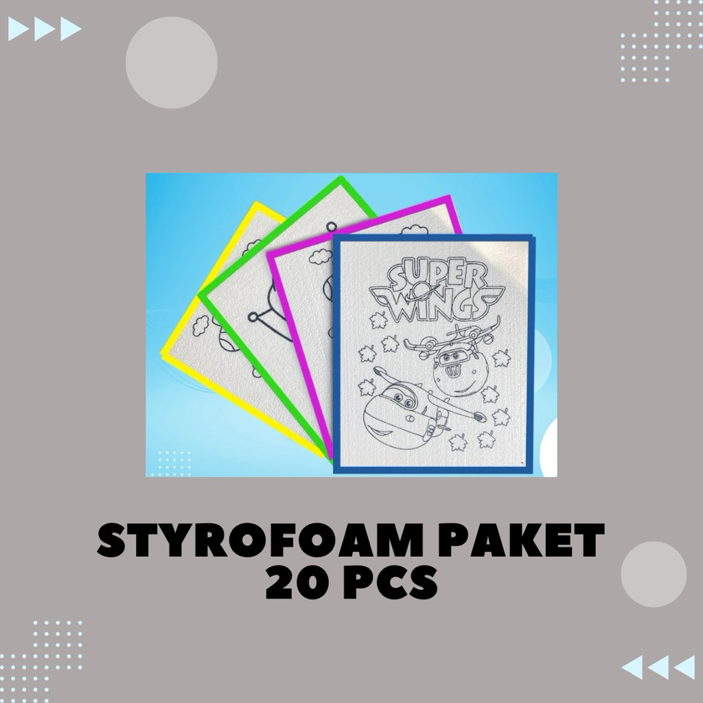 

20 Pcs Styrofoam Sudah Lakban Ukuran 33x40