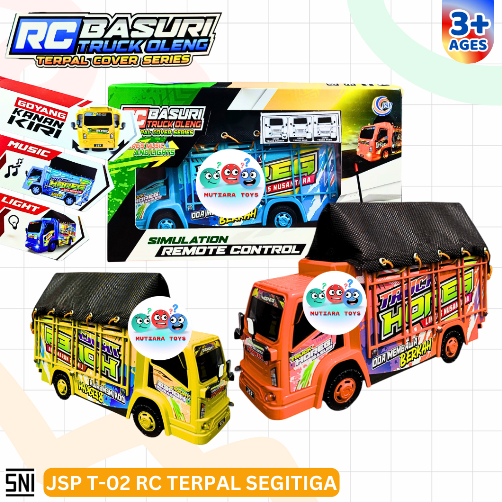 MM Mainan Truck Basuri Oleng Terpal REMOTE CONTROL