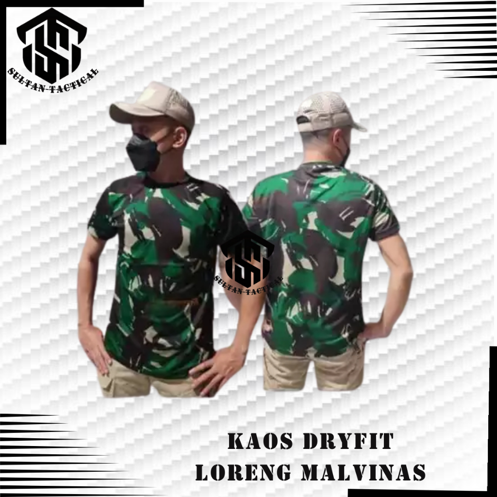 Kaos Loreng Pria Baju Kaos Doreng Baju Kaos Loreng TNI Kaos Hijau Botol Kaos Army Baju Loreng Tentar