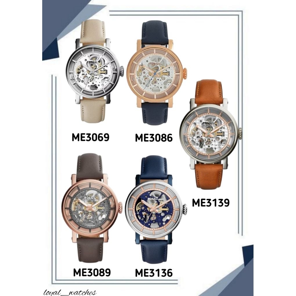 JAM TANGAN WANITA LEATHER MATIC TYPE ME3069, ME3086, ME3089, ME3136, ME3139