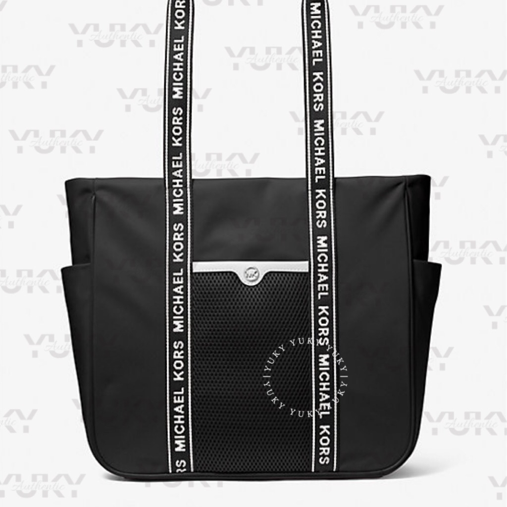 Tas Wanita Branded MICH*EL KO*S MK Jet Set Large Nylon Tote Bag Black 100% Original