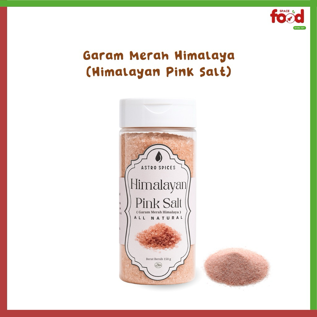 

Himalayan Pink Salt/Garam Merah Himalayan/Bumbu Dapur Garam Himalayan/Astrospices Garam Merah Himalayan 150 Gram