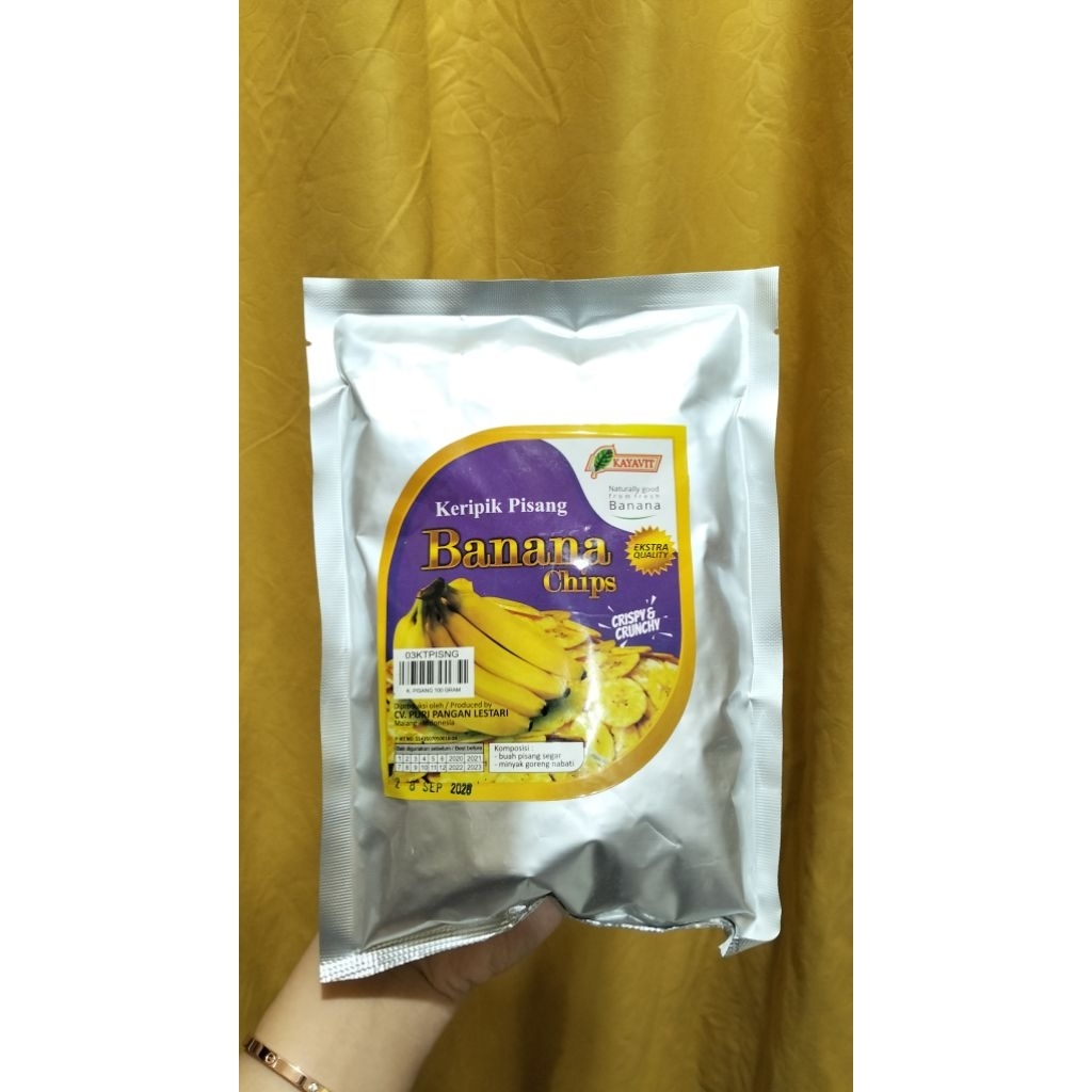 

Keripik Buah Pisang Kemasan 100gram-AmpiranCamilanDjawa