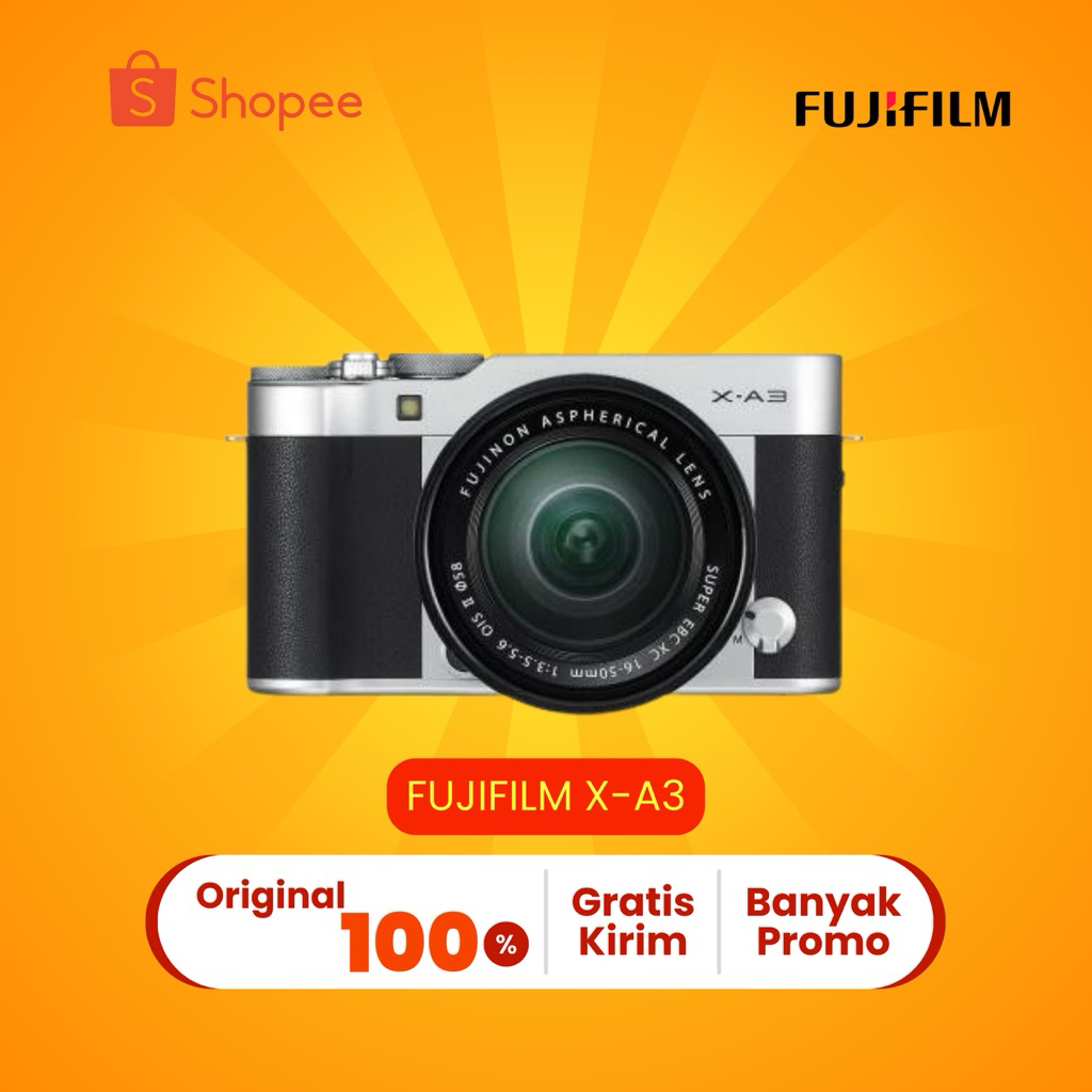 Fujifilm X-A3 Kamera Mirrorless Original 100% Bergaransi Resmi