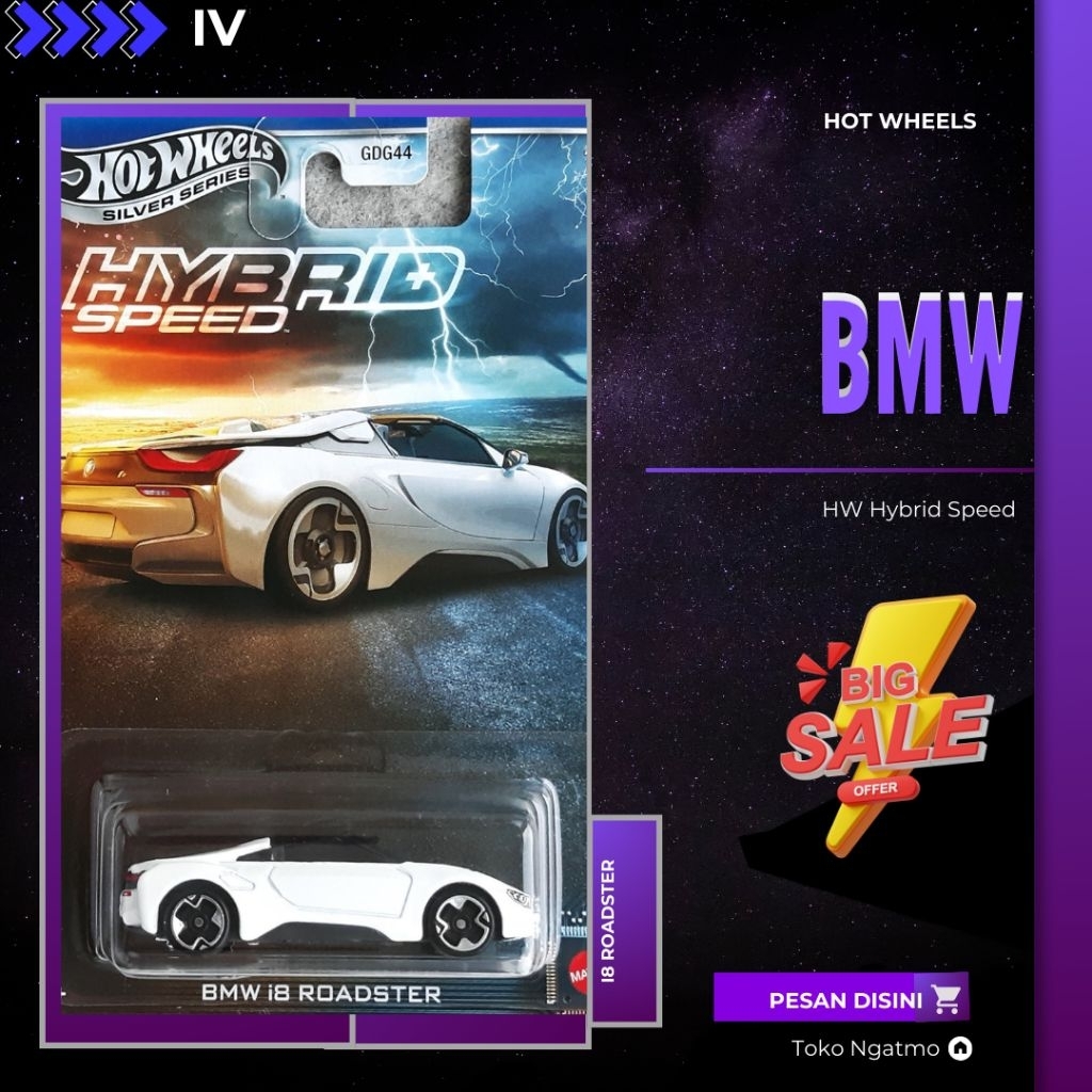 Hot Wheels Hybrid Speed " BMW i8 Roadster "