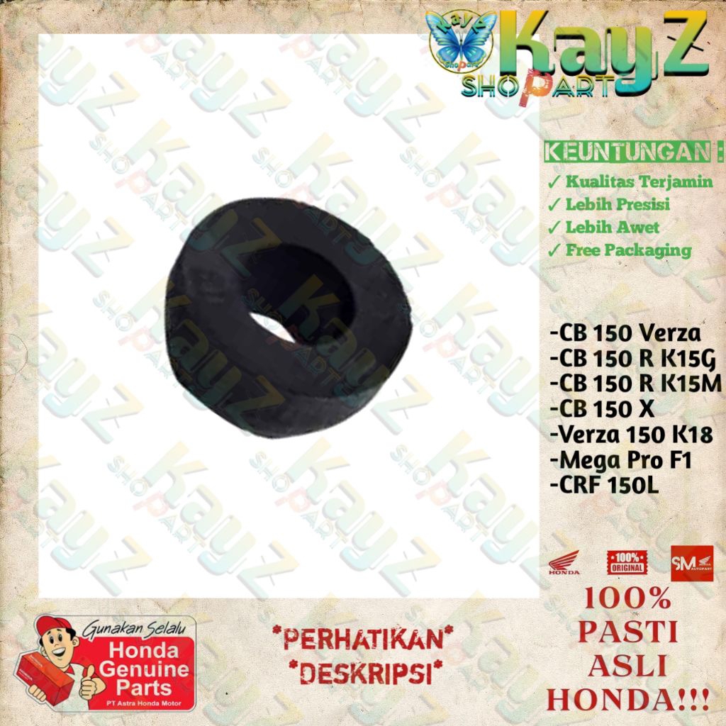 Karet Raiser Dudukan Stang Handle Cush CB150X CB150R CRF Verza Megapro Original 53133K18900