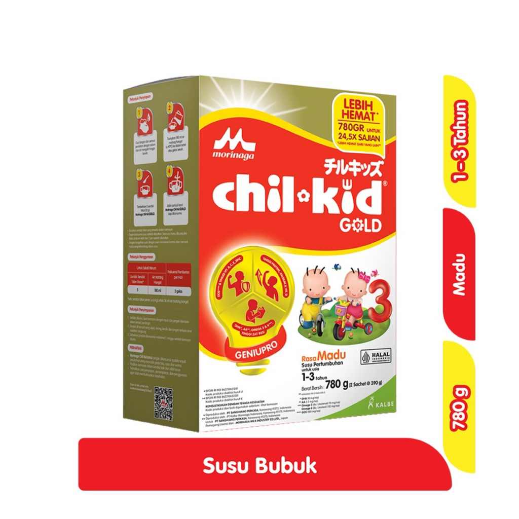 

morinaga Chil-Kid 3 Susu Pertumbuhan Anak 1-3 Tahun Madu 780 g