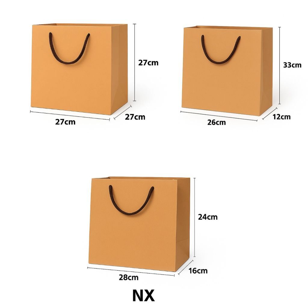 

Paper Bag Paperbag NX Coklat Polos Hampers Serbaguna Murah