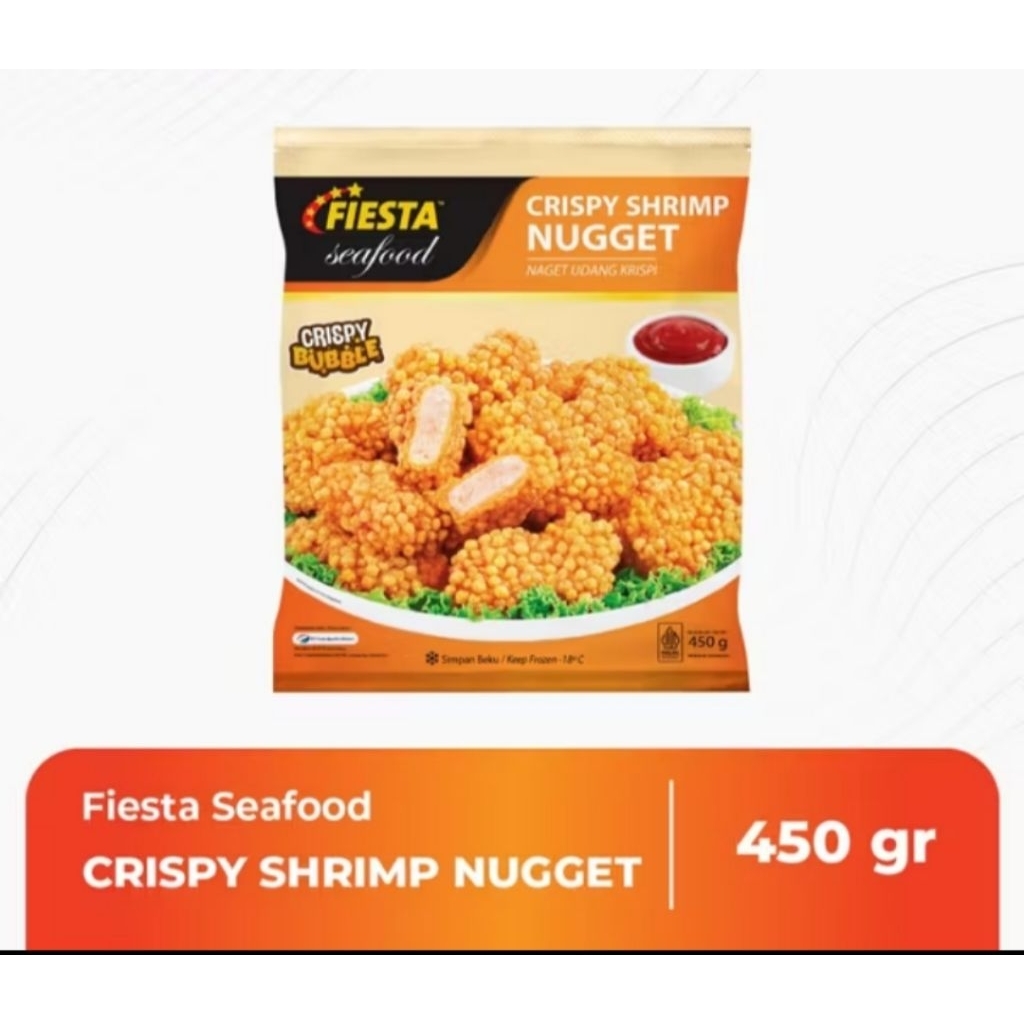 

Fiesta Crispy Shrimp Nugget 450 gr