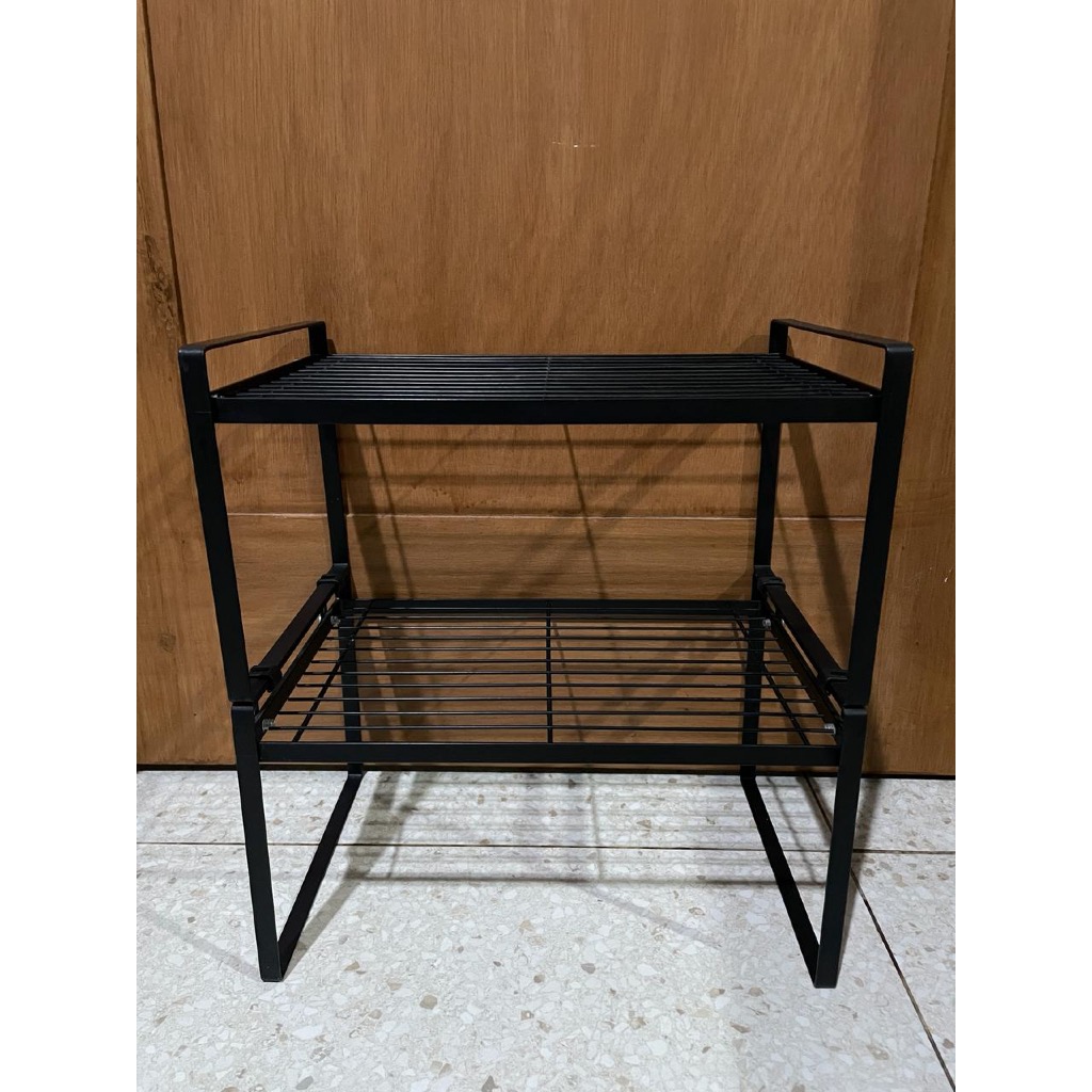 ACE HARDWARE - NEO Rak Serbaguna / Multifungsi / Penyimpanan 2 Susun / Tingkat Warna Hitam (asli/ori