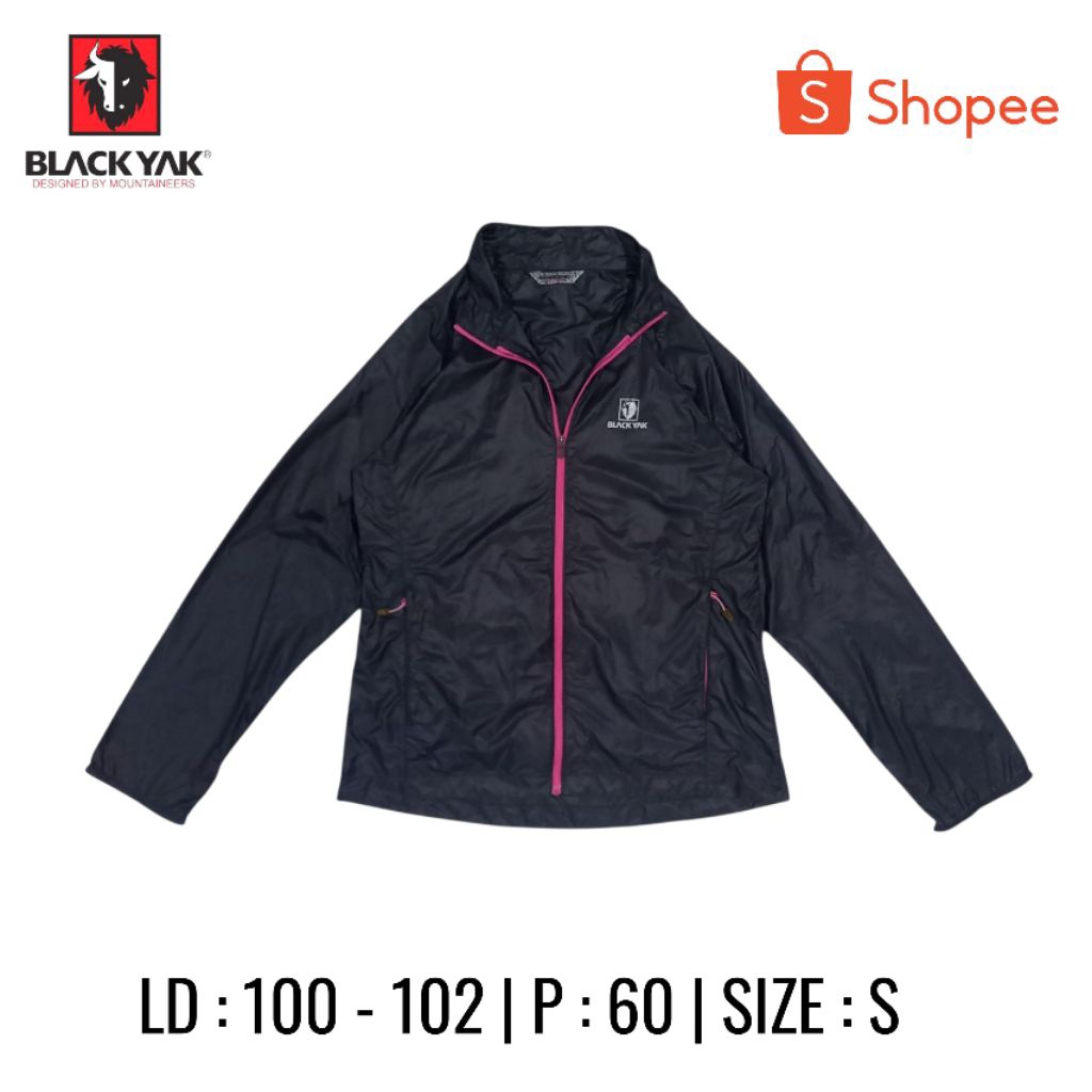 Jaket Hitam Blackyak Running Size S