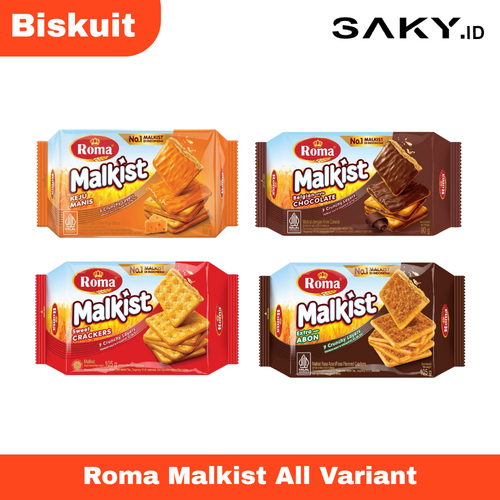 

Roma Malkist 90-105 gr Semua Varian [Crackers, Abon, Cokelat, dll]