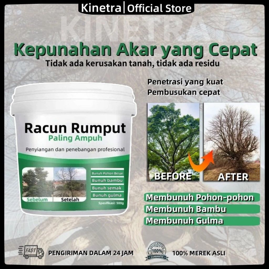 COD LANGSUNG DIKIRIM Racun rumput paling ampuh tree killer 500G pohon palem mangga pohon herbisida p