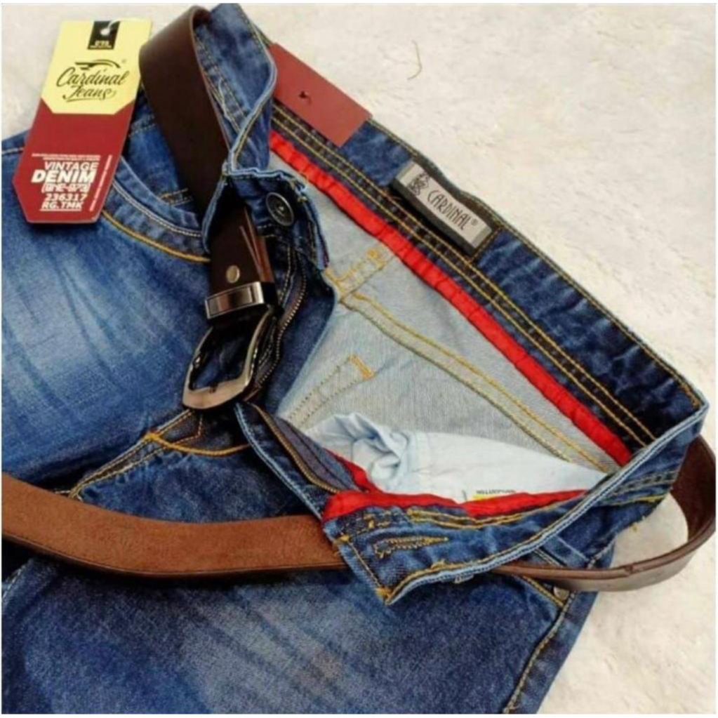 CELANA PANJANG JEANS CDL PRIA - CELANA CDL PRIA TERBARU - CELANA PANJANG PRIA REGULER BASIC DENIM