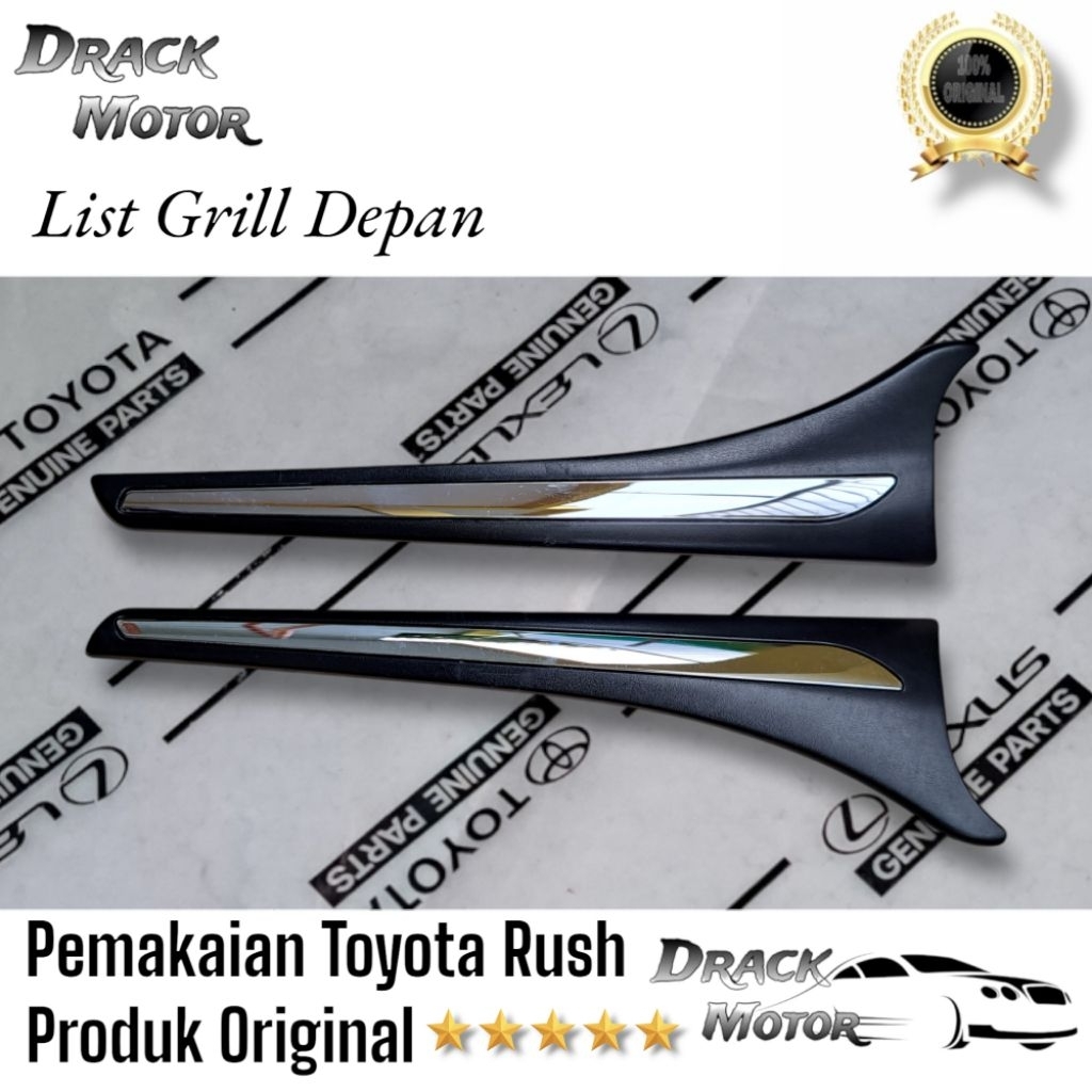GARNISH GRILL  TOYOTA RUSH 2010 ORIGINAL / List Garnish Grill Depan Toyota Rush Original