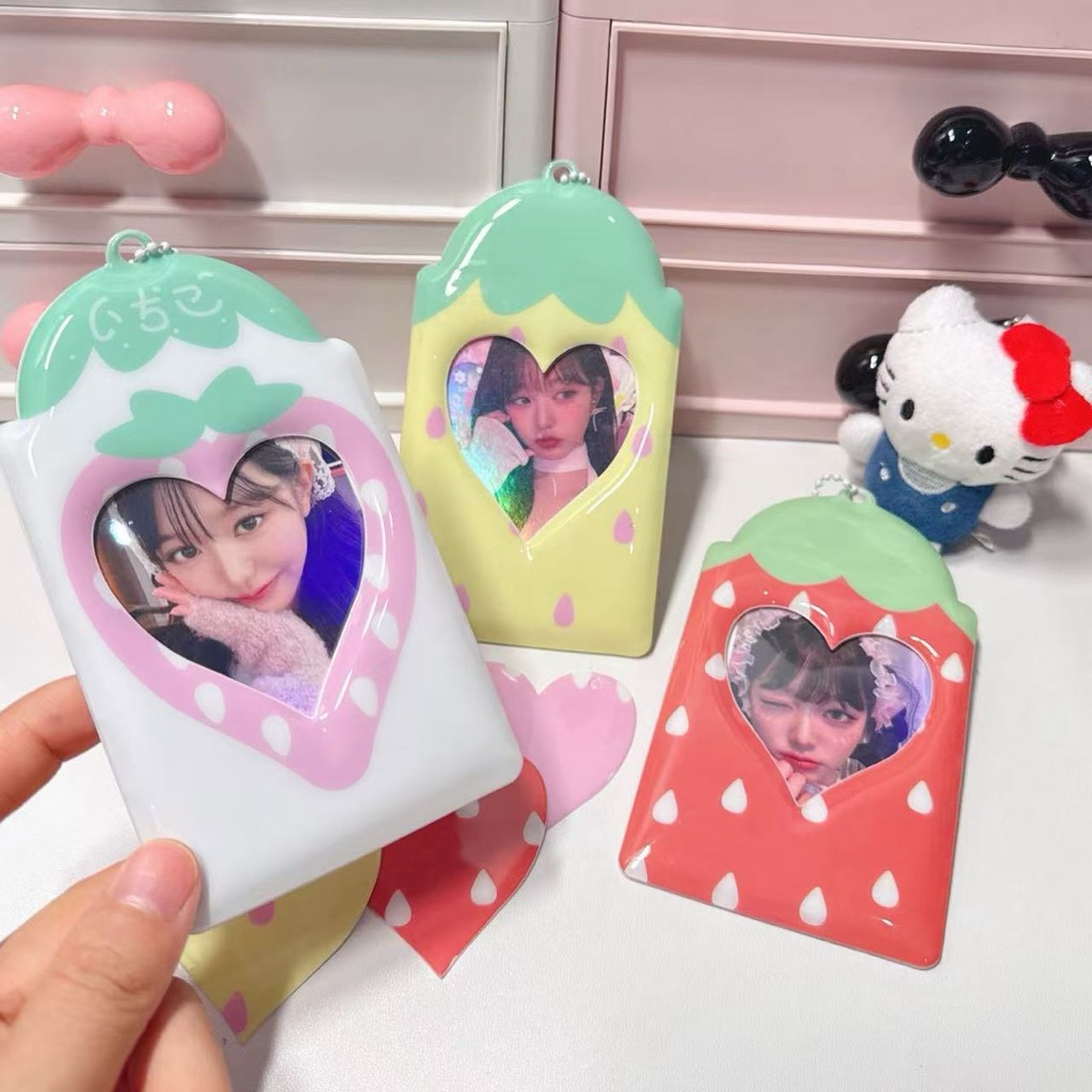 

Cahol PVC cardholder pvc lucu gemes motif starwberry