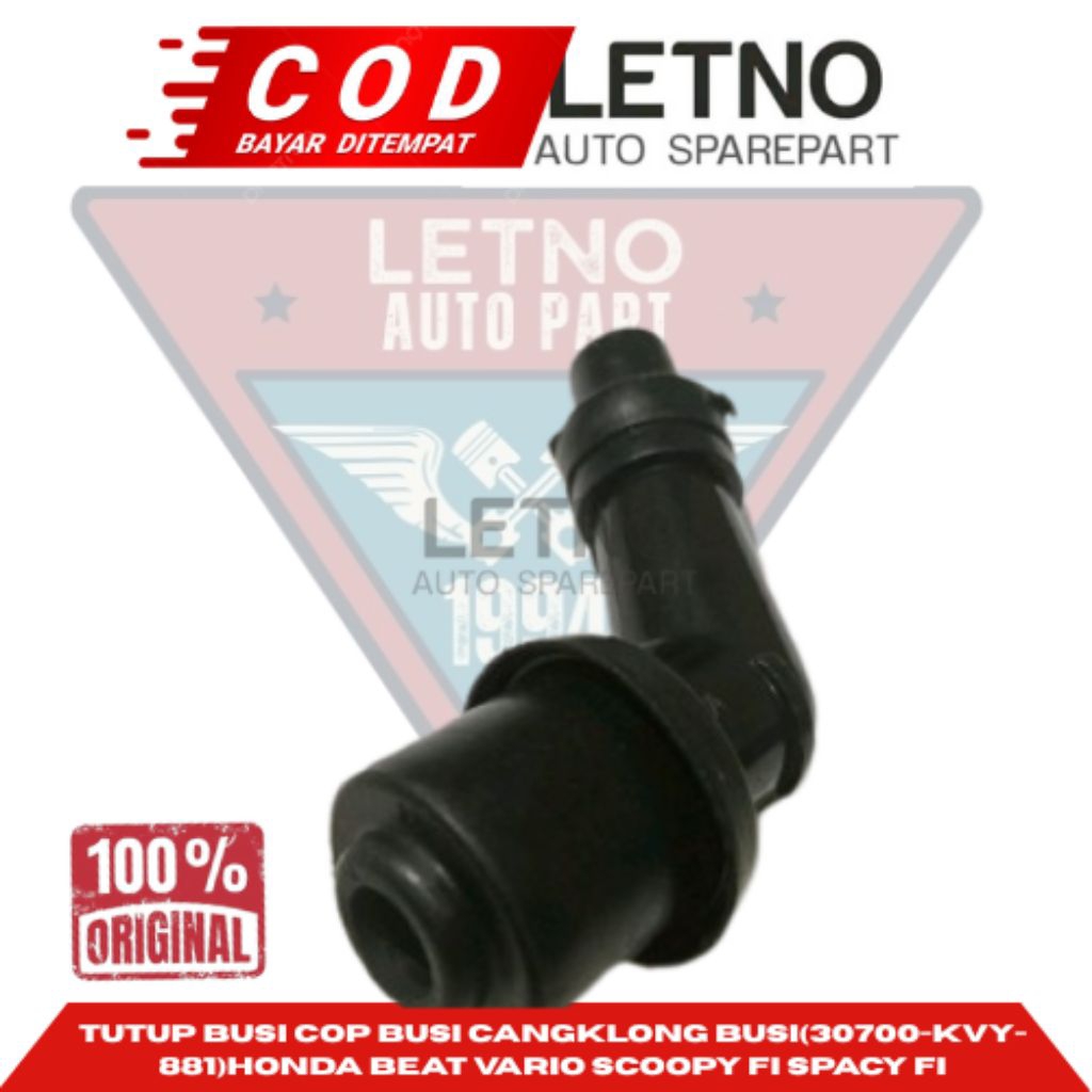 TUTUP BUSI COP BUSI CANGKLONG BUSI(30700-KVY-881)HONDA BEAT VARIO SCOOPY FI SPACY FI KUALITAS HONDA 