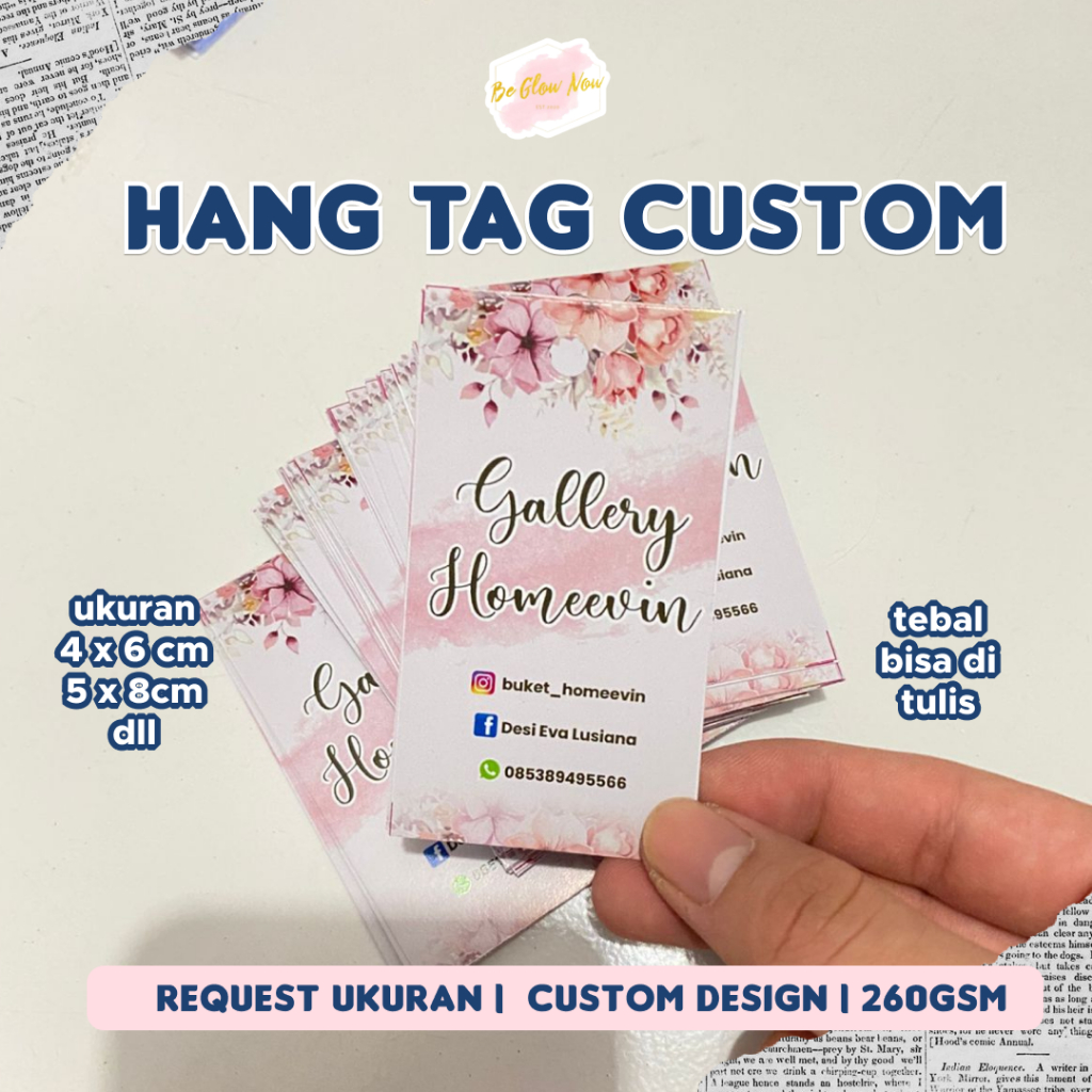 

Cetak Hang Tag Custom + Cutting Pola Thankscard Souvenir Wedding Ulang Tahun Hang Tag Label