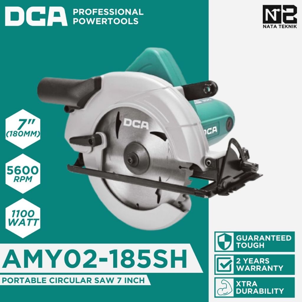DCA AMY02-185SH Mesin Gergaji Kayu Circle Circular Saw 7 Inch DCA