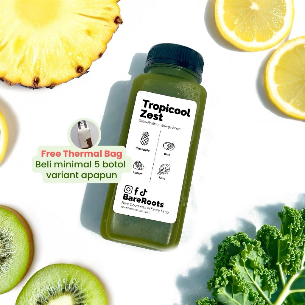 

Tropicool Zest 250ml - Cold Press juice BareRoots