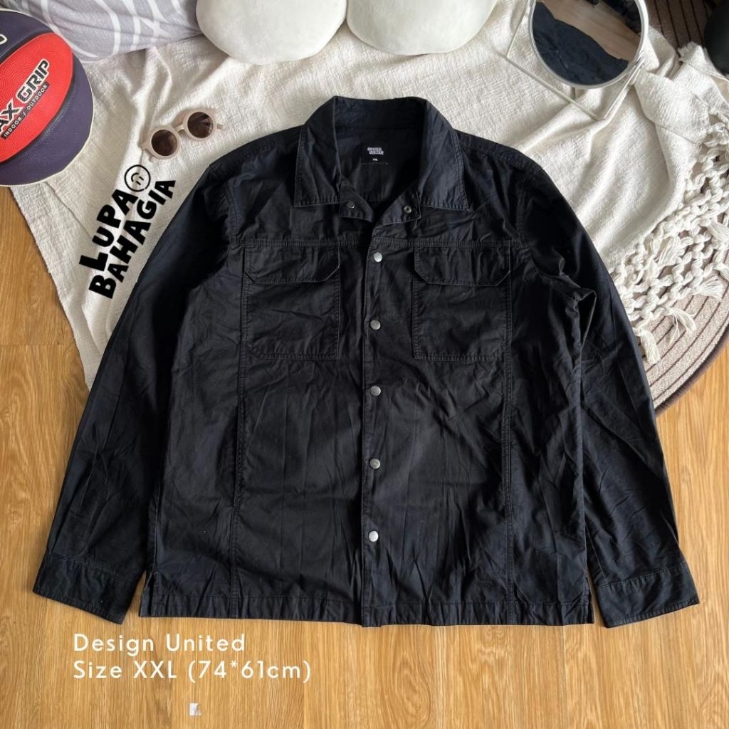 DESIGN UNITED Black Casual Work Jaket size XXL | 100% Original