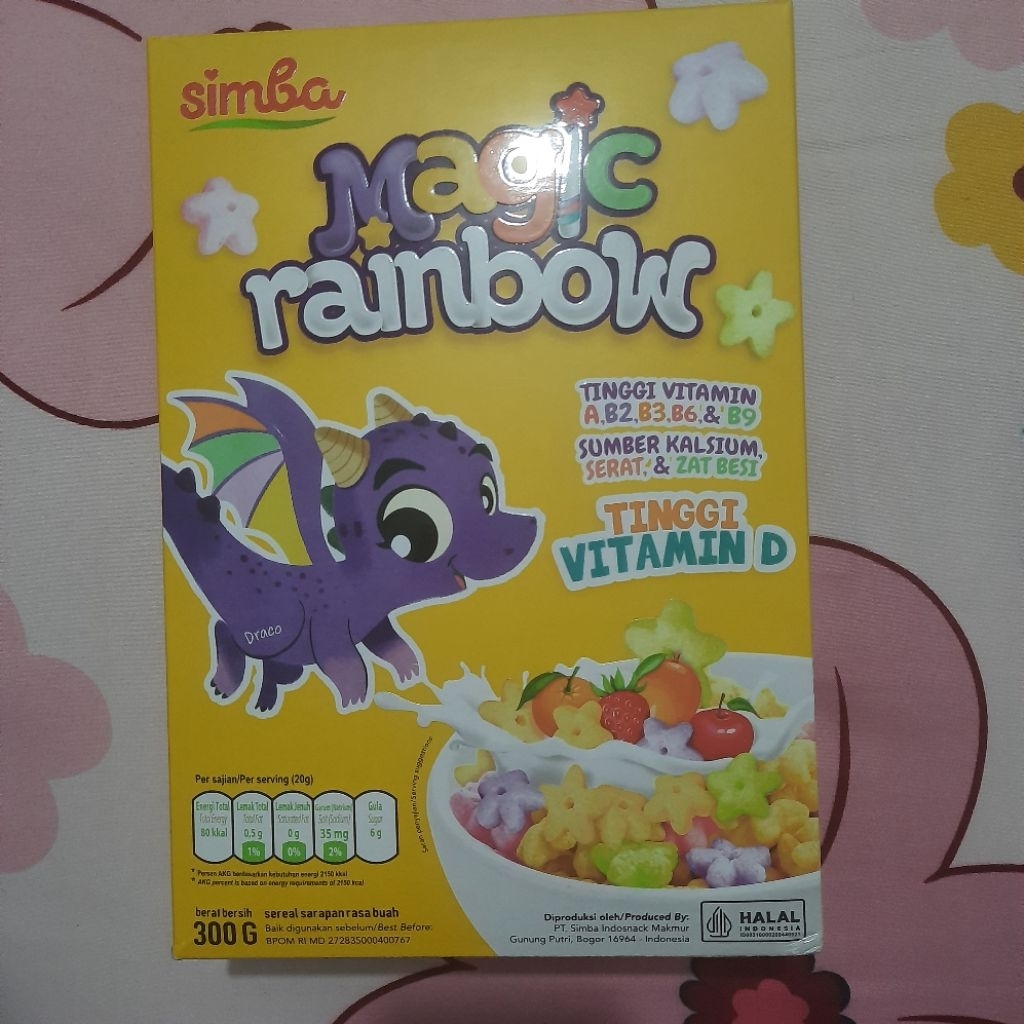 

EXP 02/2026 Simba Magic Rainbow 300gram Sereal