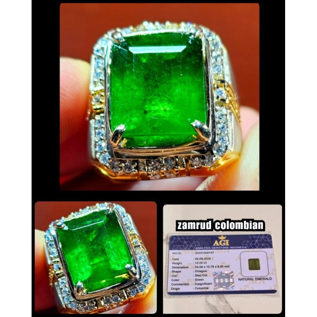 natural batu permata jamrud colombia hawai super