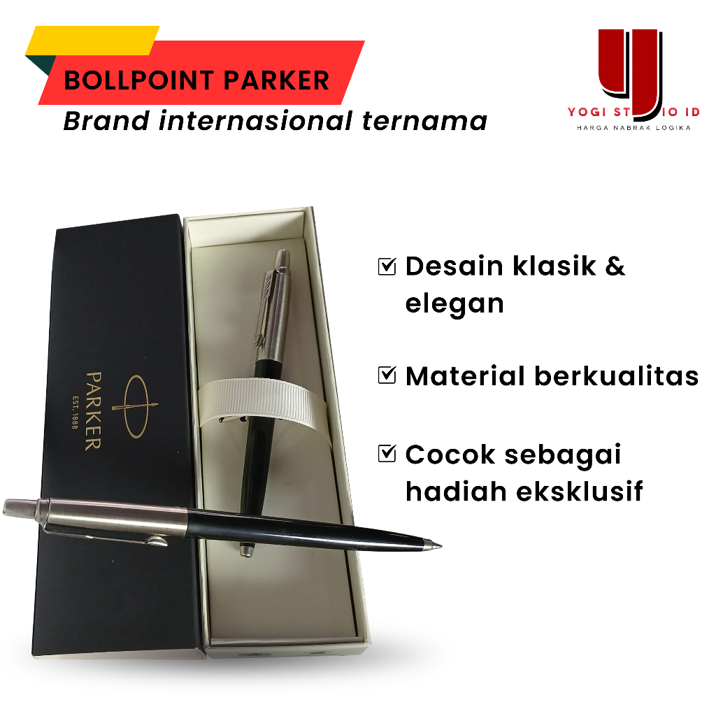 

Ballpoint Parker Jotter Special Black Desain Simpel Kualitas Mewah