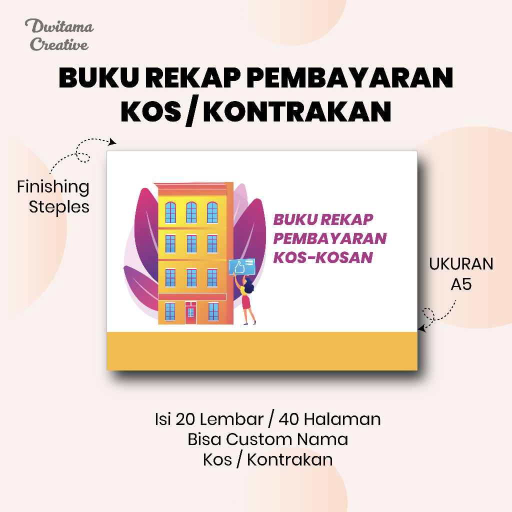 

Buku Catatan Rekap Sewa Kos & Kontrakan Custom Nama – A5, 40 Halaman Praktis
