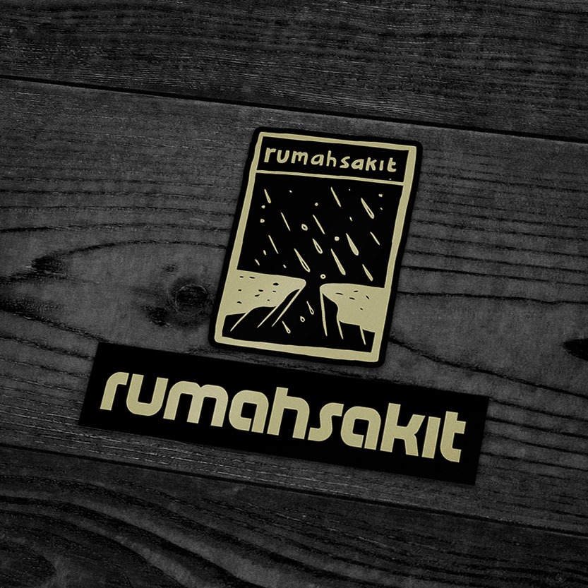 rumahsakit - Sticker Band  rumahsakit - Anti Air & Tidak Luntur (BOOTLEG)