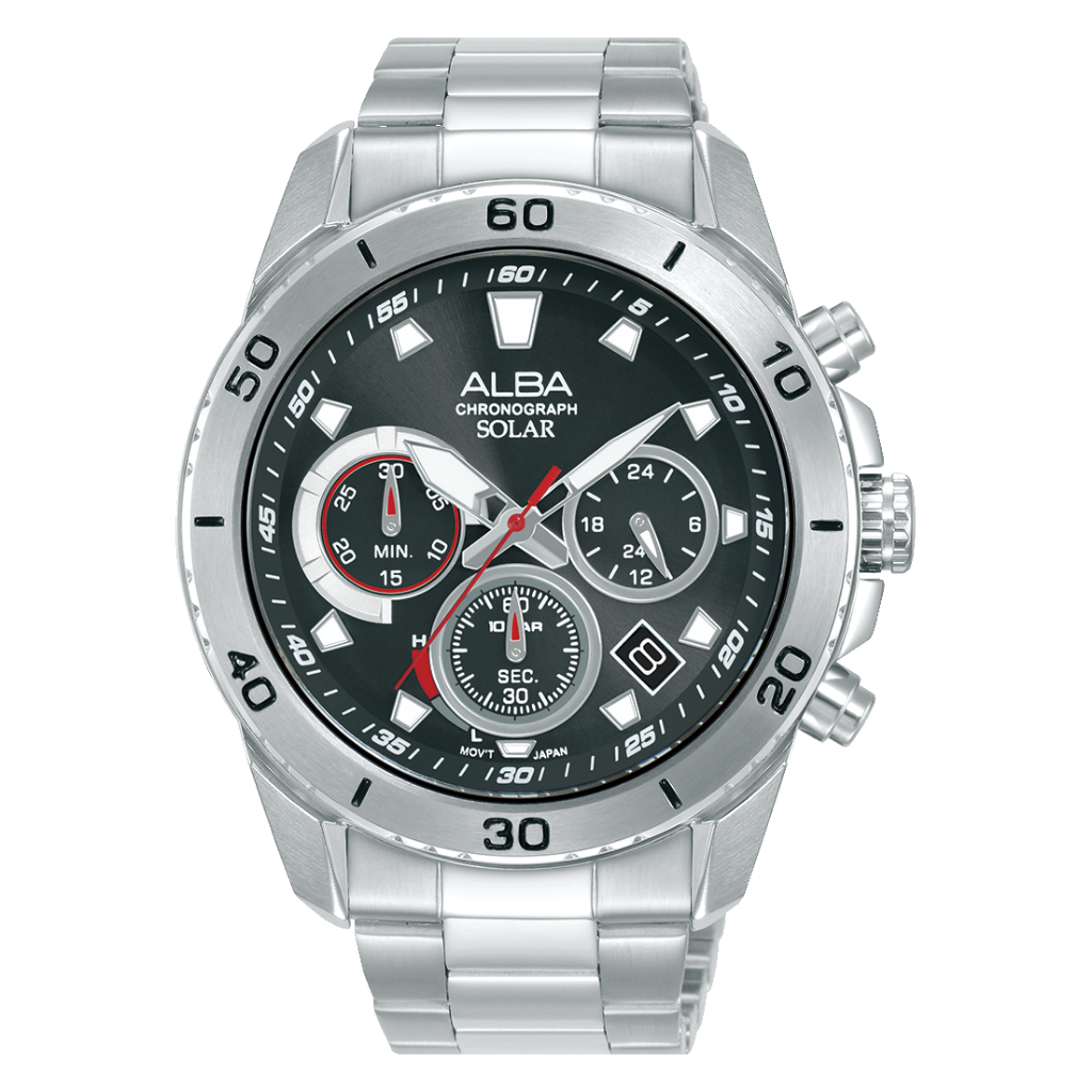 Alba Men Chronograph Solar AZ5015 AZ5015X1 Jam Tangan Original Garansi Resmi