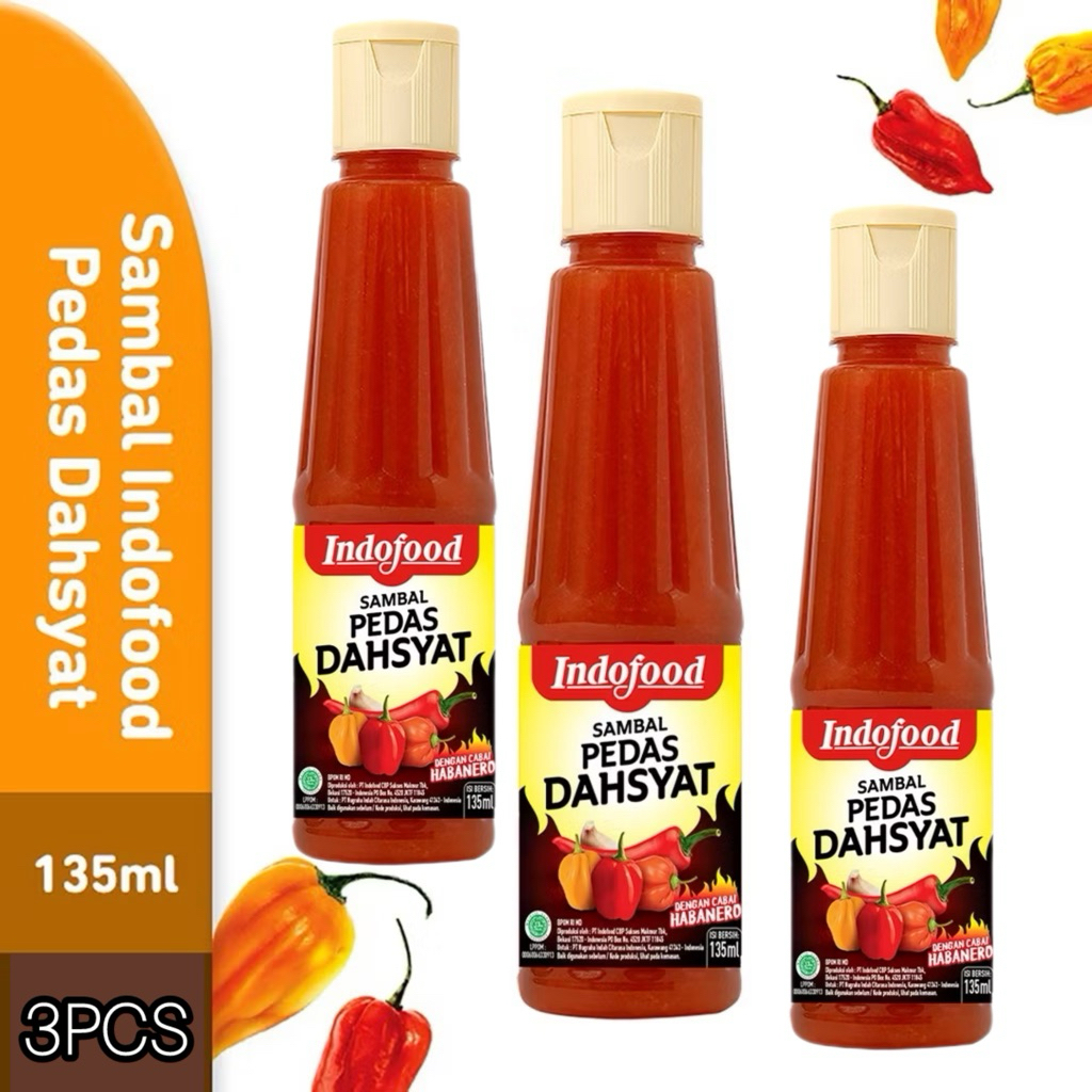 

Sambal Indofood Pedas Dahsyat 135ml - 3 Pcs