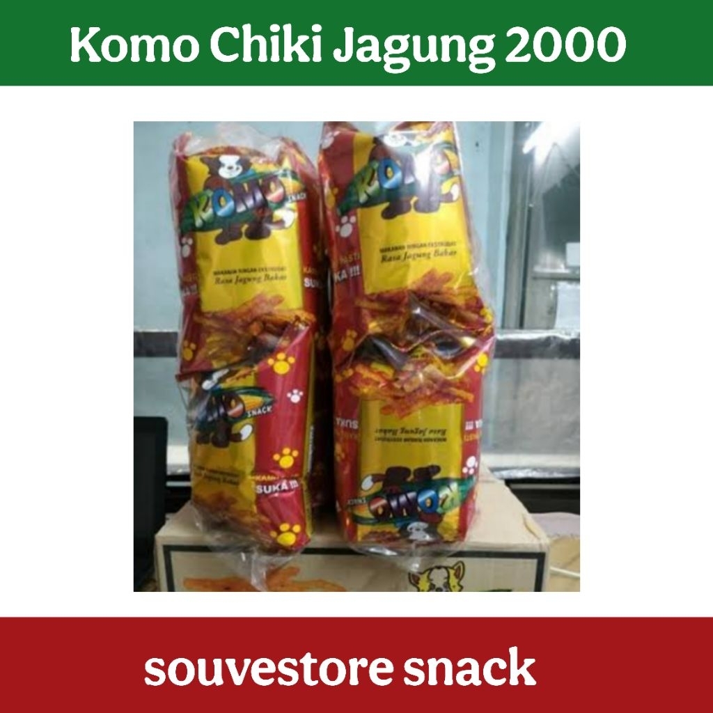 Snack Jadul KOMO jagung 2000 Komo besar Komo bantal jajan jadul Komo 2000an 1pax isi 10