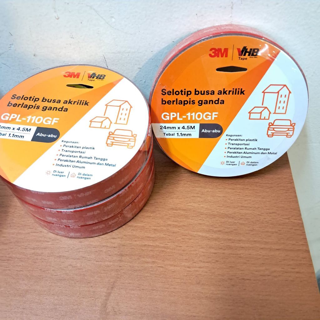 

Double tape 3M VHB selotip busa akrilik berlapis ganda
