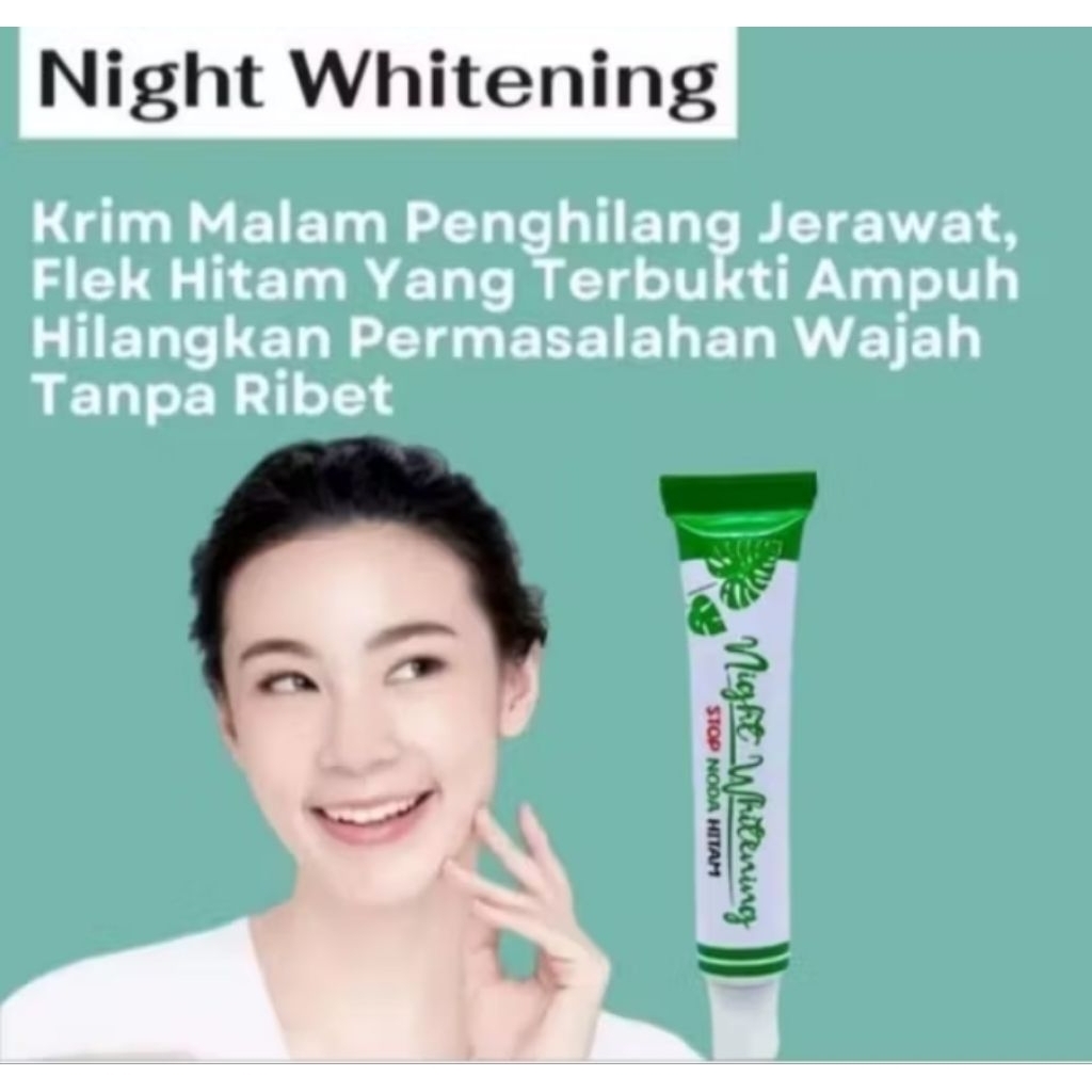 salep liz Whitening cream/salep whitening malam/salep flek hitam membandel