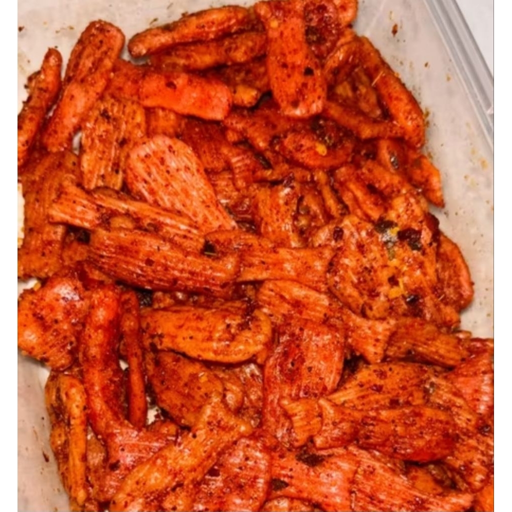 

Seblak kering keupuk Ikan Pedas daun jeruk 500gr