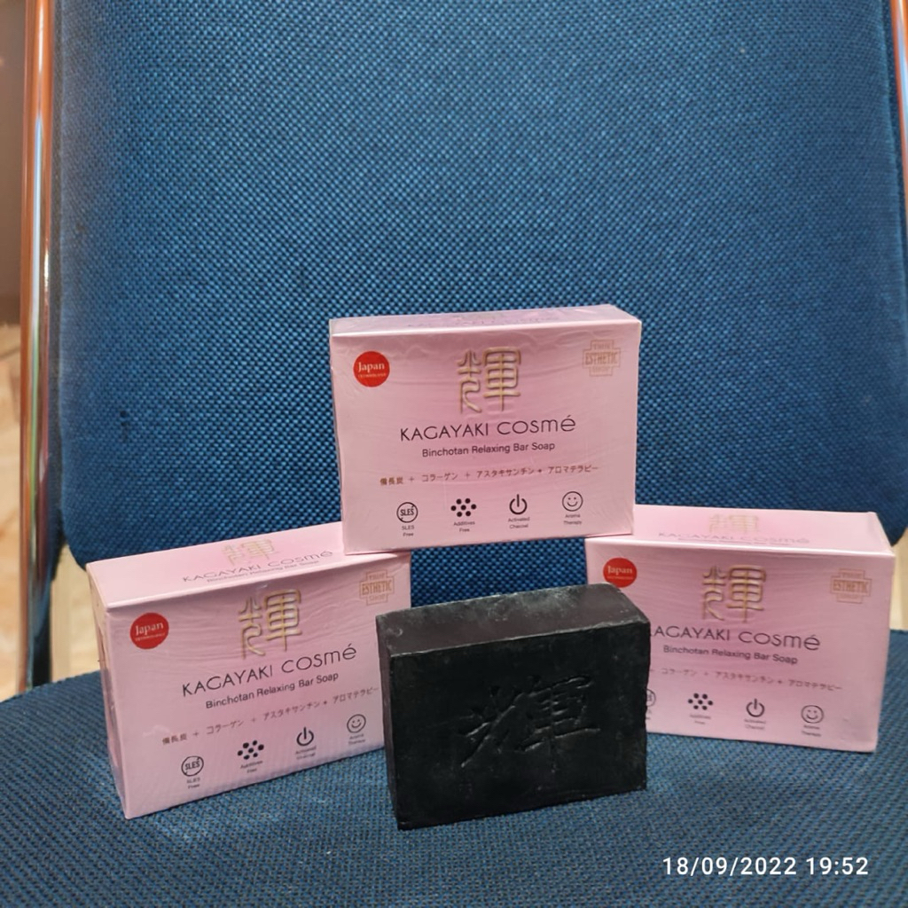 Kagayaki Cosme Sabun Arang Binchotan KENKO NO KAI